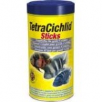 Тетра 198975 Tetra Cichlid Sticks Корм для цихлид и крупных декоративных рыб, палочки 1л