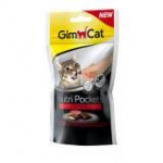*Джимпет 400747 Nutri Pockets Подушечки для кошек с говядиной и солодом 60г