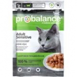 ПроБаланс Adult Sensitive пауч для кошек с чувствительным пищеварением 85г