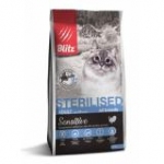 Блиц 80535 Sterilised Sensitive сух.для стерилизованных кошек Индейка 400г 20%