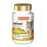Экопром U302 Юнитабс SterilCat с Q10 Витамины для кастрированных котов и стерилизованных кошек 120таб