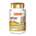 Экопром U303 Юнитабс ImmunoCat с Q10 Витамины для кошек с Таурином 120таб