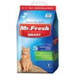 Мистер Фреш F602 Smart Наполнитель для короткошерстных кошек древесный комкующийся 9л*4,2кг