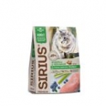 Сириус 45410 сух.для кошек с чувствительным пищеварением Индейка с черникой 1,5кг