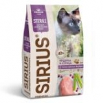 Сириус 45366 сух.для стерилизованных кошек Индейка и Курица 10кг