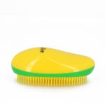 Щетка массажная DEWAL BEAUTY, для легкого расчесывания волос,овальная, цвет желто-зелено-желтый