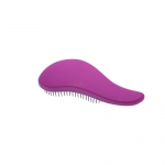 Щетка массажная DEWAL BEAUTY, для легкого расчесывания волос, мини с ручкой  цвет фиолетово-черный