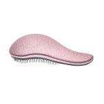 Щетка массажная DEWAL BEAUTY, для легкого расчесывания волос, большая с ручкой  цвет розово-черный