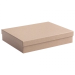 Коробка Giftbox, крафт, 25,5х20,3х5,3 см; внутренний размер: 24,4х19,5х4,8