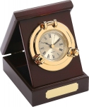 Часы в деревянной шкатулке "Иллюминатор" MS001