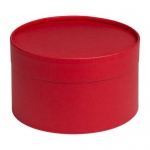 Коробка Compact, красная, диаметр 20,5 см, высота 12,5 см