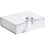 Коробка на лентах Tie Up, белая, 36,5x31,2x10,2 см; внутренние размеры: 34,5x29,8x9,4 см