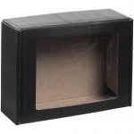 Коробка с окном Visible, черная, 25,9х19,7х9 см; внутренние размеры: 24х19х8,8 см