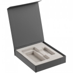 Коробка Latern для аккумулятора 5000 мАч и флешки, серая, 17,5х15,5х3,3 см