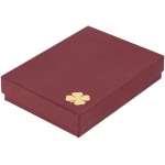 Коробка Good Luck, бордовая, 15,3х11,3х3,4 см; внутренние размеры: 14,7х10,9х2,9 см