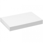 Коробка Silk с ложементом под ежедневник 13x21 см, флешку и ручку, белая, 27х18х3,5 см