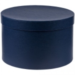 Коробка круглая Hatte, синяя, диаметр 31,4 см, высота 20,3 см; внутренние размеры: диаметр 30,3 см, высота 19,8 см