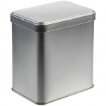 Коробка прямоугольная Jarra, серебристая, 9,9x7x11 см; внутренние размеры: 9x6x10 см