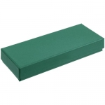 Коробка Notes с ложементом для ручки и флешки, зеленая, 17х7,3х2,5 см