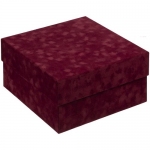 Коробка Velutto, бордовая, 22х22х11 см