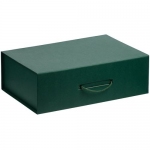 Коробка Big Case, зеленая, 39х26,3х12,5 см; внутренние размеры: 37х25,3х12 см