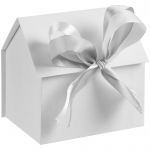 Коробка с лентами Homelike, белая, 16,2х12,5х16 см; внутренние размеры: 15,7х11,9х15,7 см