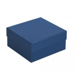 Коробка Satin, малая, синяя, 18,6х18,5х8,2 см; внутренний размер: 17,7х17,8х7,9 см