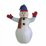 Фигура надувная новогодняя 3D «Снеговик с шарфом» 180 см