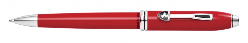 Шариковая ручка Cross Townsend Ferrari Glossy Rosso Corsa Red Lacquer / Rhodium