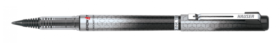 Ручка-роллер Hauser Aeromatic Rocket Tip 0,7 мм, пластик, корпус черный, чернила черные