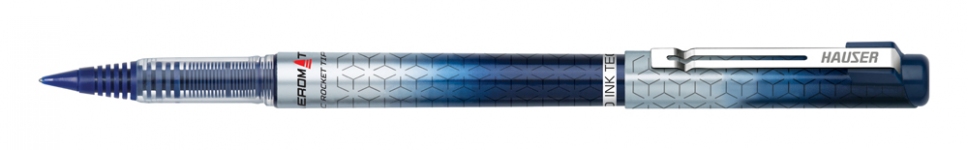 Ручка-роллер Hauser Aeromatic Rocket Tip 0,7 мм, пластик, корпус синий, чернила синие