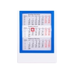 Календарь настольный на 2 года, белый с синим, 12,5х16 см, пластик