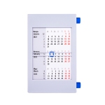 Календарь настольный на 2 года, серый с синим, 18х11 см, пластик