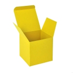 Коробка подарочная CUBE, 9*9*9 см, желтый