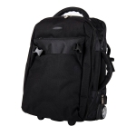 Рюкзак на колесах  "Kuman", черный, 36х47  см., полиэстер 1680D, шелкография