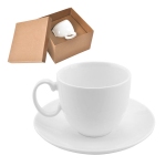 Чайная пара "Романтика" в подарочной упаковке, 16,5х16,5х11см,210мл, фарфор