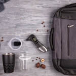 Набор подарочный PITSTOP: термокружка, манометр, рюкзак, черный
