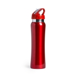 Бутылка для воды SMALY с трубочкой, красный, 800 мл, нержавеющая сталь