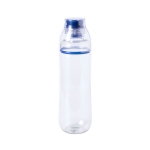 Бутылка для воды FIT, 700 мл, 24,5х7,4см, прозрачный с синим, пластик rPET