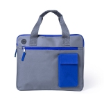Конференц-сумка RADSON, серый/синий, 35 х 30 x 2 см, 100% полиэстер 600D