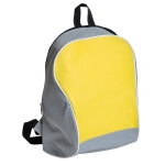 Промо-рюкзак "Fun", серый с желтым, 30х38х14 см, полиэстер