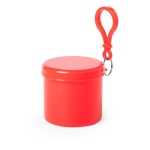 Дождевик BIRTOX белого цвета в красном футляре с карабином, 127 х 102 см. материал LDPE