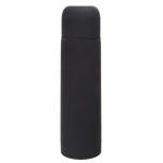 Термос вакуумный "Flask",сталь с покрытием софт тач, черный, 500 мл.