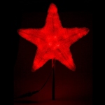 Акриловая фигура «Звезда» 30см, 45 красных светодиодов