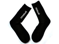 Мужские носки с надписью "Левый - Правый"