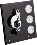 Плакетка ""Символ газа" часы, термометр. гигрометр" G03SBL