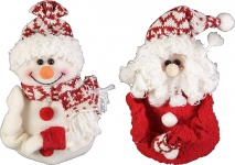 Мягкая игрушка "Дед Мороз", "Снеговик" HM-005R