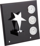 Плакетка ""Звезда" часы, термометр, гигрометр" A03SBL