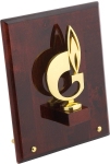 Плакетка ""Символ газа" на деревянной раме" G02GBR