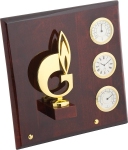 Плакетка ""Символ газа" часы, термометр. гигрометр" G03GBR